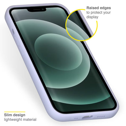Accezz Liquid Silicone Backcover for iPhone 13 Mini - Paars