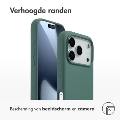 Access Liquid Silicone Backcover with MagSafe for Apple iPhone 17 Pro - Donkergroen