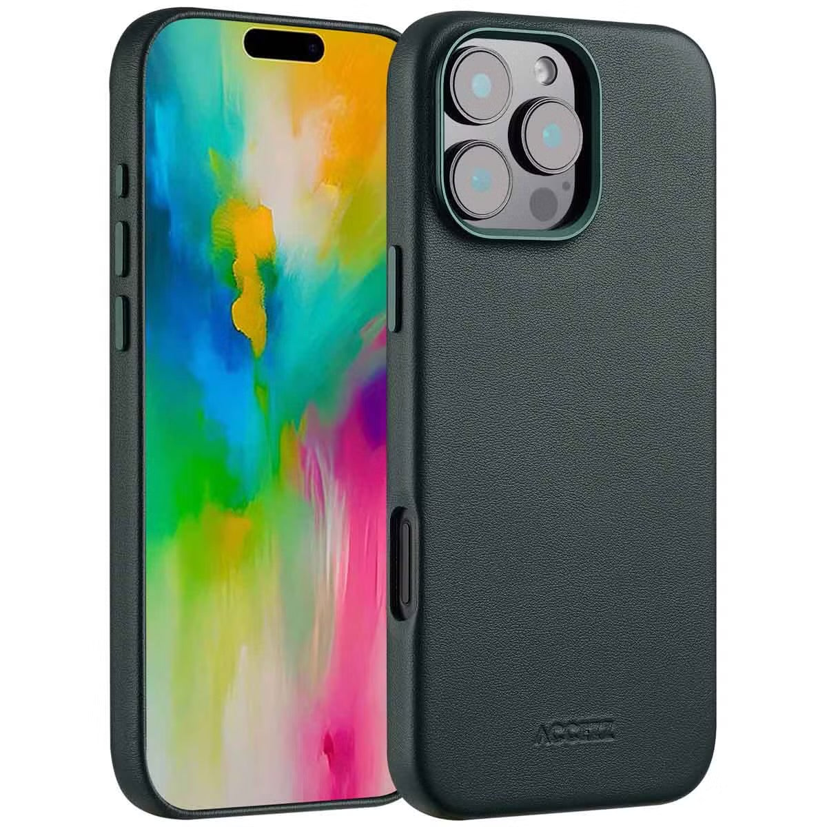 Access MagSafe Leather Backcover for Apple iPhone 16 Pro Max - Cedar Green