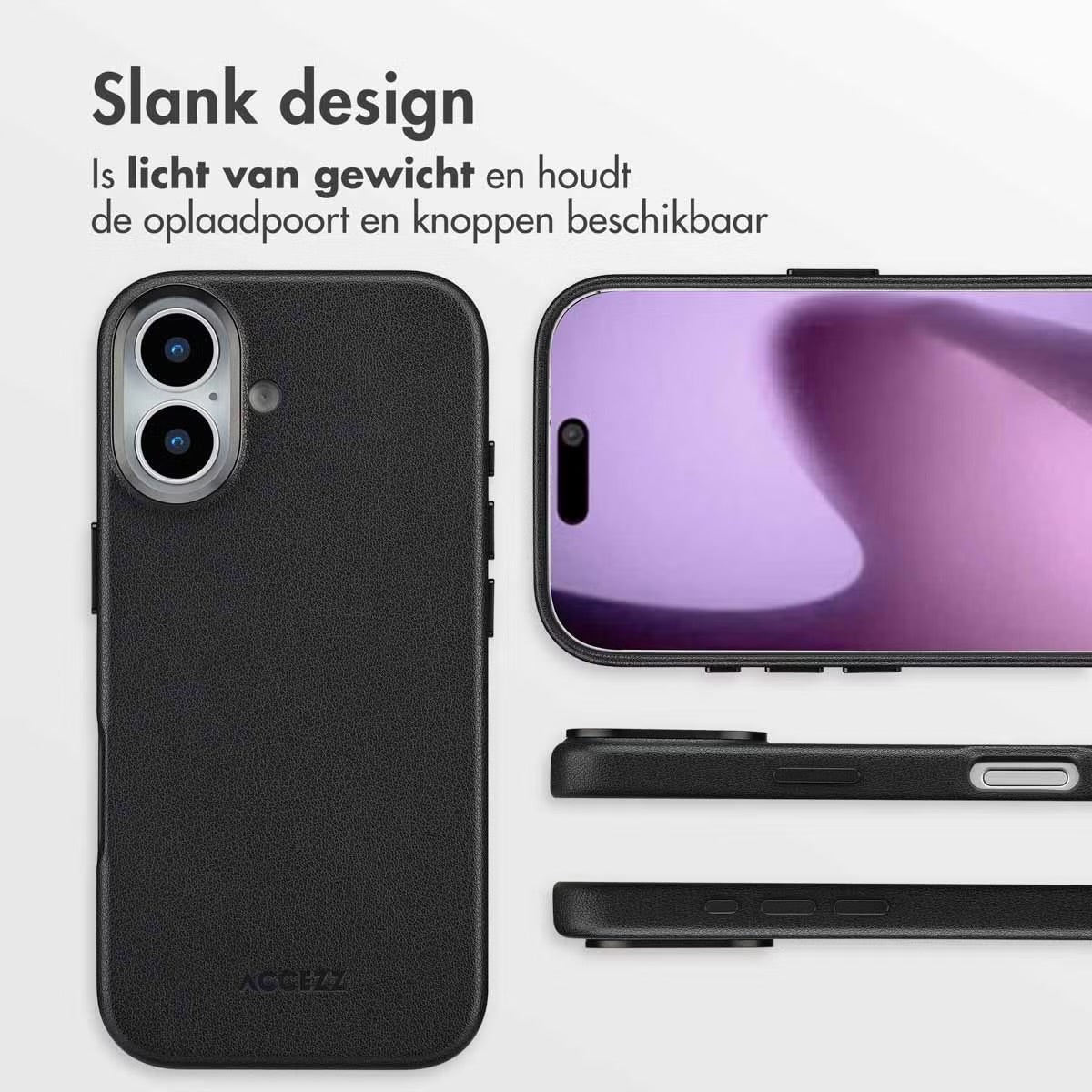 Access MagSafe Leather Backcover for Apple iPhone 17 - Onyx Black 