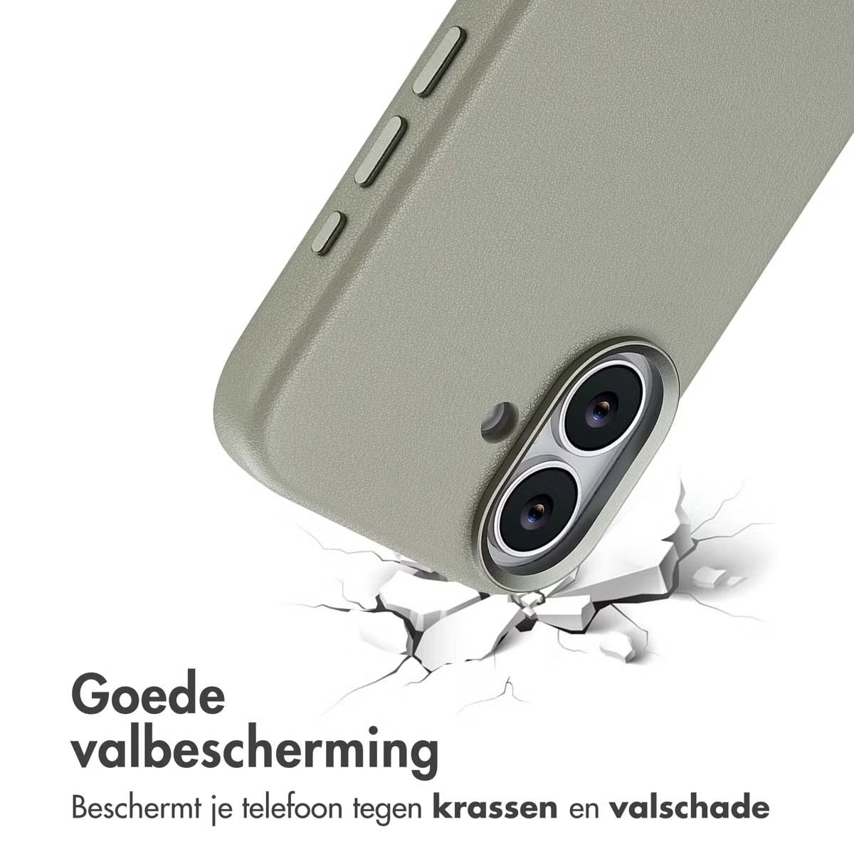 Access MagSafe Leather Backcover for Apple iPhone 17 - Lichtgrijs