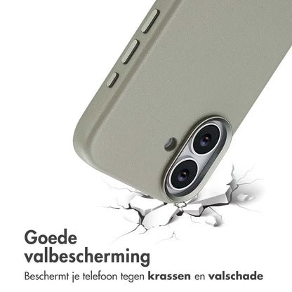 Access MagSafe Leather Backcover for Apple iPhone 17 - Lichtgrijs