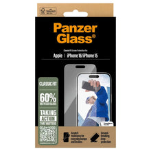 PanzerGlass Anti-Bacterial Screenprotector for Apple iPhone 16