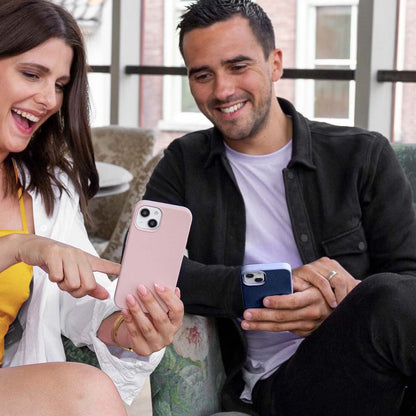 Accezz Liquid Silicone Backcover met MagSafe for Apple iPhone 14 - Donkerblauw