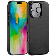 Access MagSafe Leather Backcover for Apple iPhone 16 Pro - Onyx Black