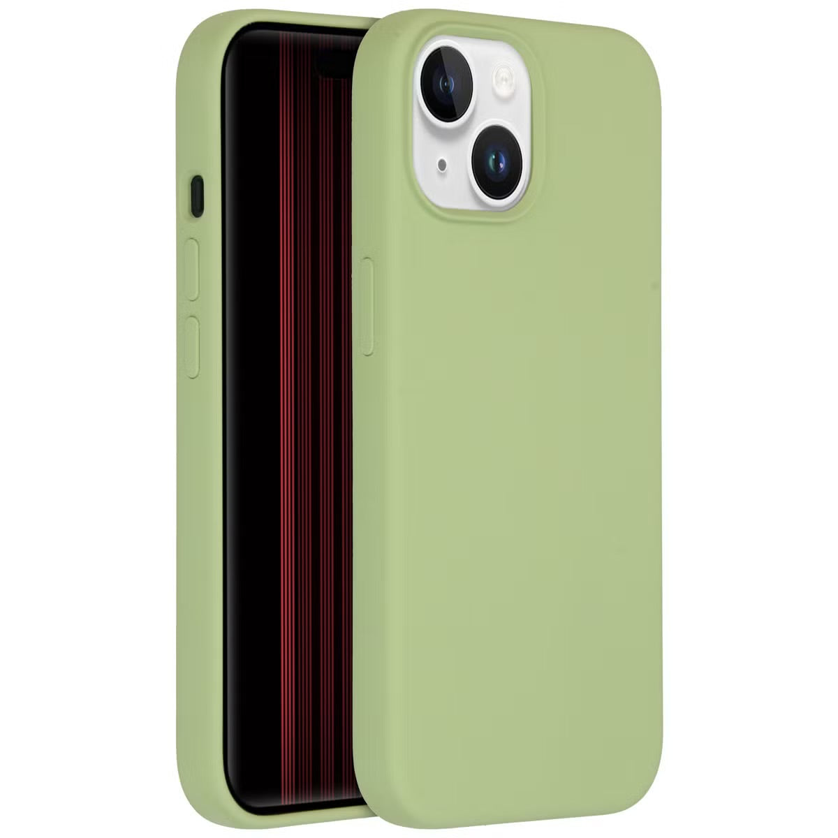 Accezz Liquid Silicone Backcover for Apple iPhone 15 - Green