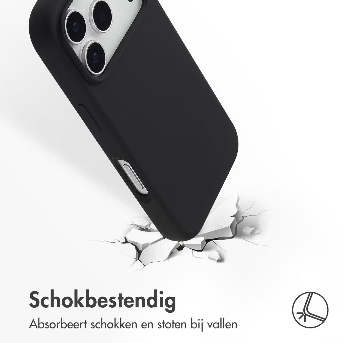 Access Liquid Silicone Backcover with MagSafe for Apple iPhone 17 Pro - Black
 This is where the afbeeldingen-gallery is located