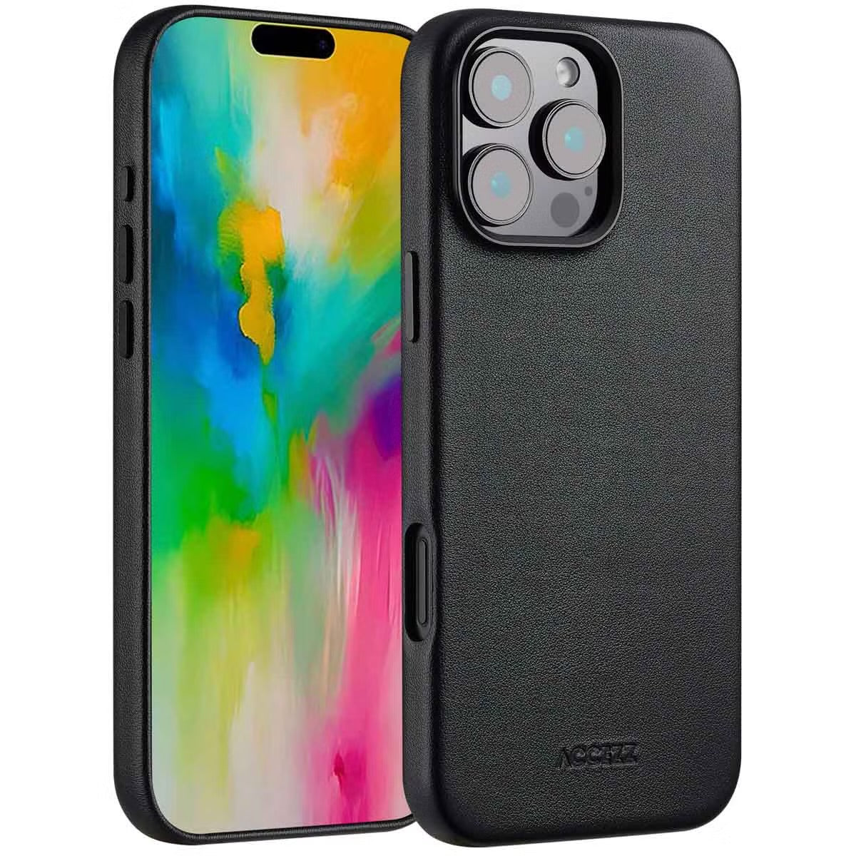 Access MagSafe Leather Backcover for Apple iPhone 16 Pro Max - Onyx Black