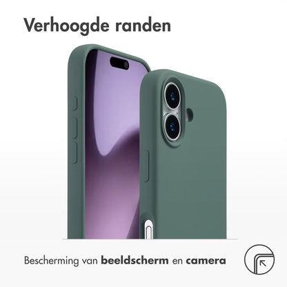 Access Liquid Silicone Backcover with MagSafe for Apple iPhone 17 - Donkergroen