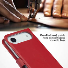 Selencia Echt Leren Bookcase for Apple iPhone Air - Rood