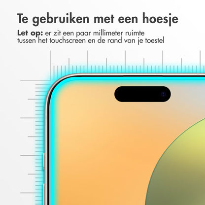 Accezz Gehard Glas Screenprotector for Apple iPhone 16 Pro