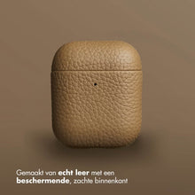 Accezz Echt Leren Case for Apple AirPods 1 / 2 - Taupe