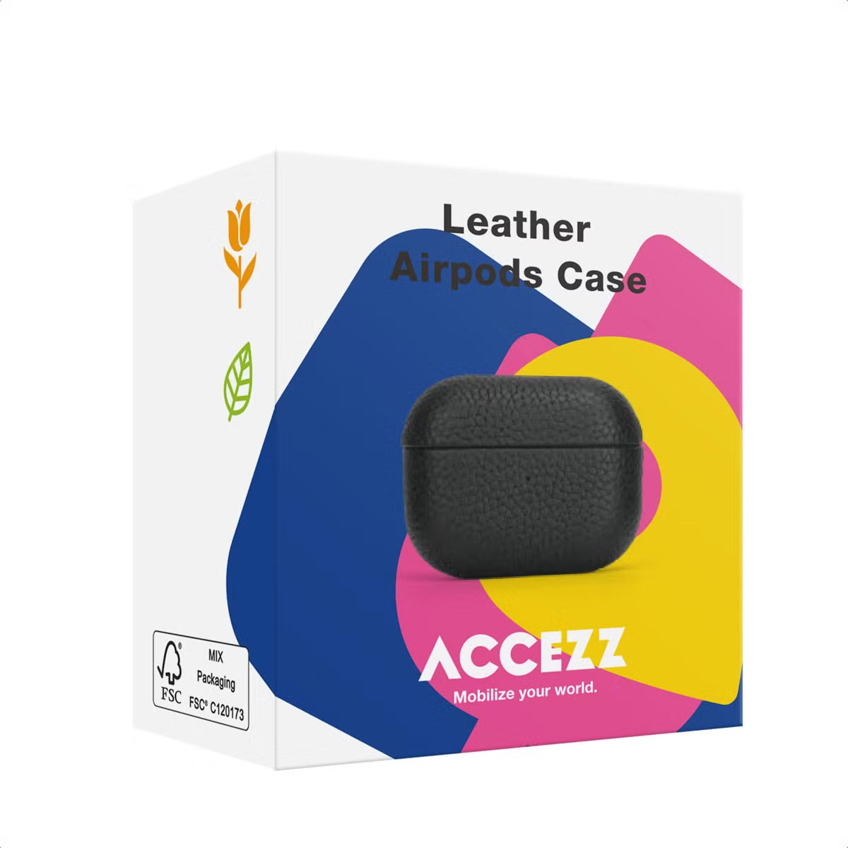 Accezz Echt Leren Case for Apple AirPods Pro 2 - Cognac