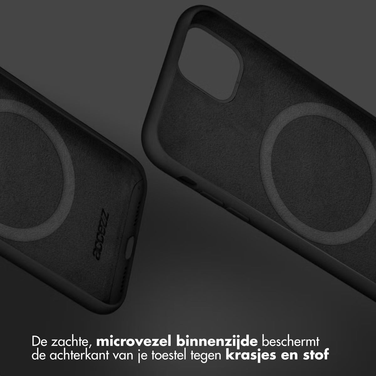 Access Liquid Silicone Backcover with MagSafe for Apple iPhone 15 Pro Max - Black