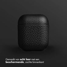 Accezz Echt Leren Case for Apple AirPods 1 / 2 - Black
