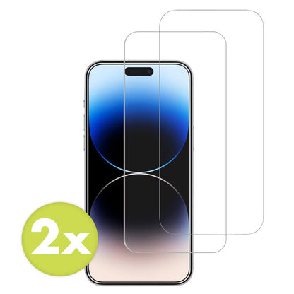 Accezz Gehard Glas Screenprotector 2-pack for Apple iPhone 15 / 15 Pro / 16