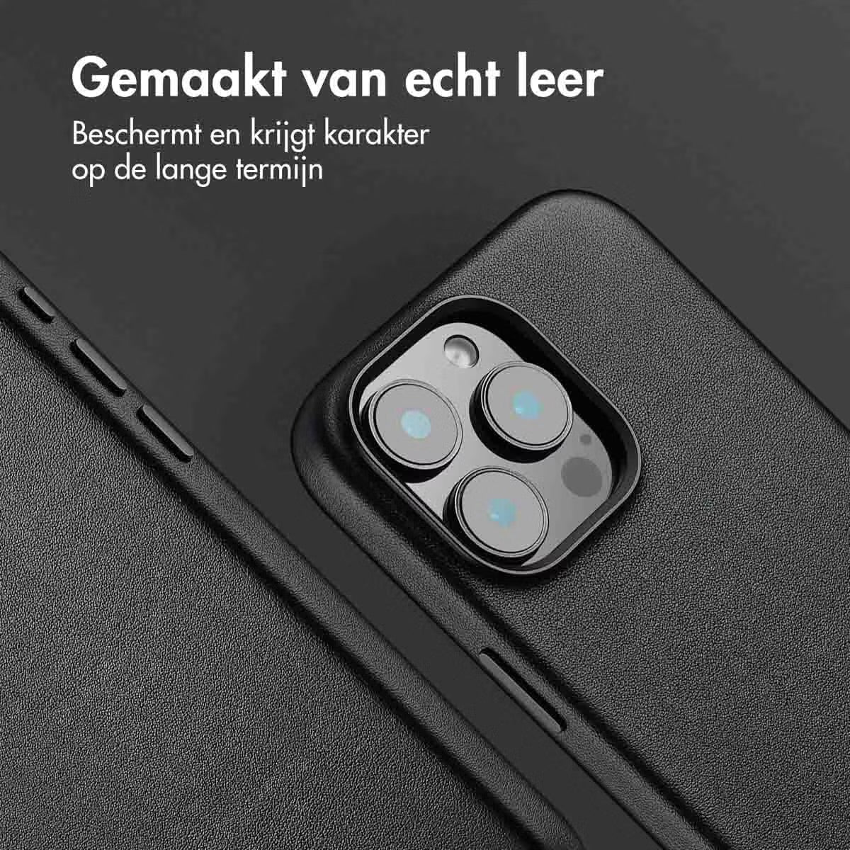 Access MagSafe Leather Backcover for Apple iPhone 16 Pro Max - Onyx Black