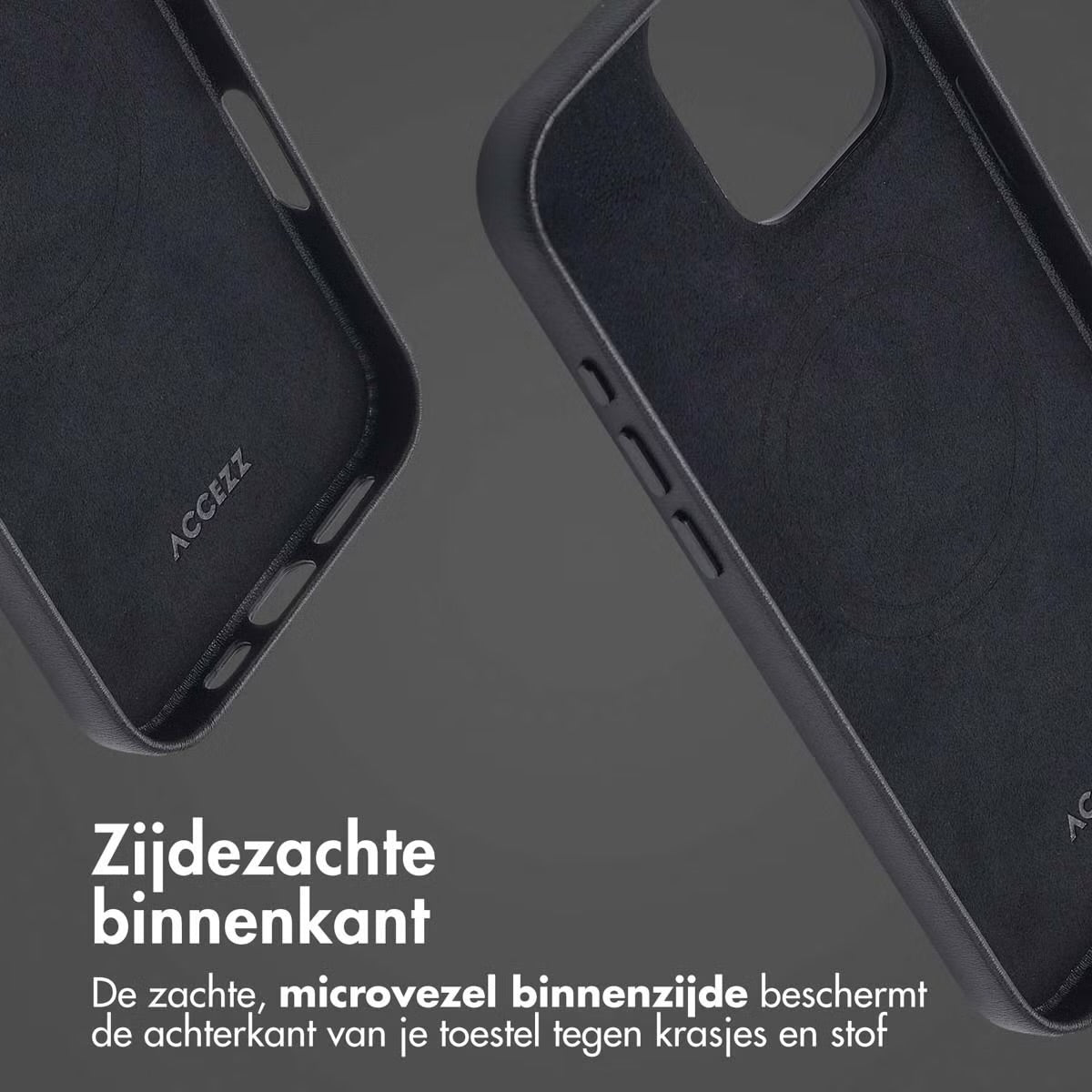 Access MagSafe Leather Backcover for Apple iPhone 16 Pro Max - Onyx Black