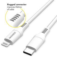 Access Lightning to USB-C cable - MFi certification - 1 meter - Wit