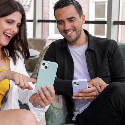 Accezz Liquid Silicone Backcover for Apple iPhone 15 - Sky Blue