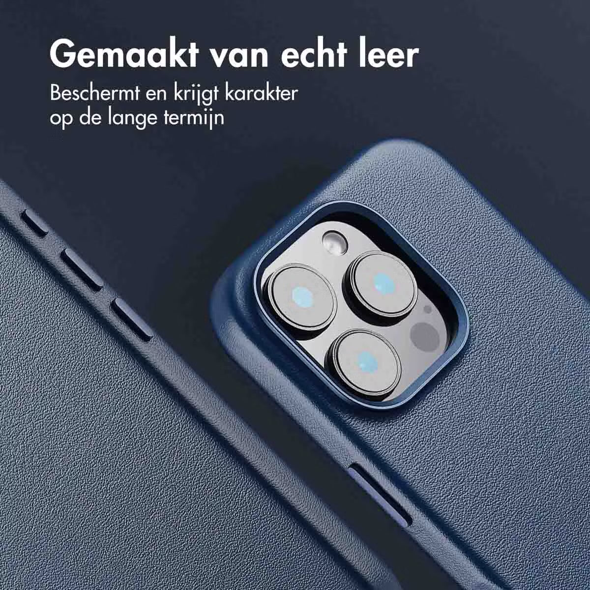 Access MagSafe Leather Backcover for Apple iPhone 16 Pro - Nightfall Blue