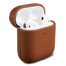 Accezz Echt Leren Case for Apple AirPods 1 / 2 - Cognac
