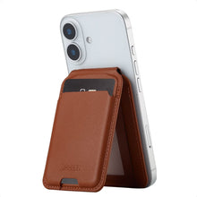 Accezz Leren Wallet meets standard for MagSafe - Sienna Brown