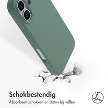 Access Liquid Silicone Backcover with MagSafe for Apple iPhone 17 - Donkergroen