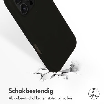 Access Liquid Silicone Backcover with MagSafe for Apple iPhone 16 Pro - Black