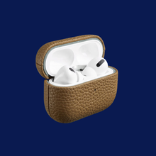 Accezz Echt Leren Case for Apple AirPods Pro 2 - Taupe