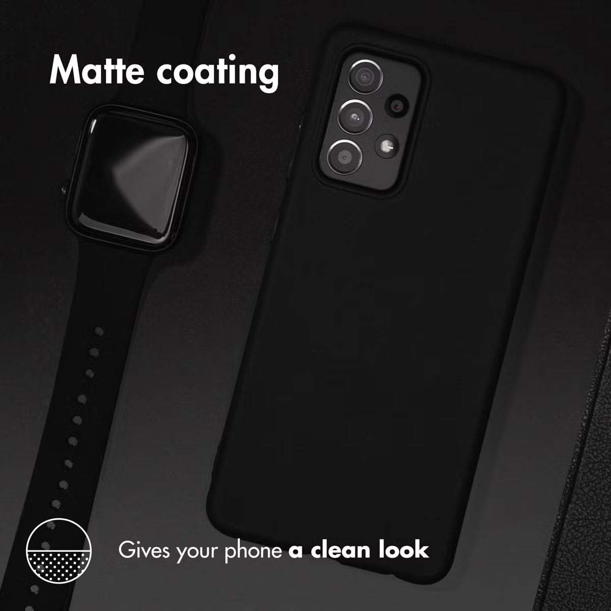 Accezz Color Backcover for iPhone 12 (Pro) - Black