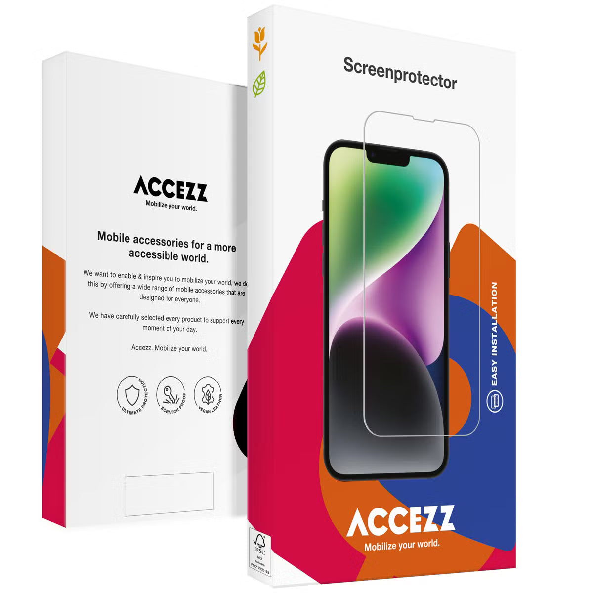 Accezz Gehard Glas Screenprotector for Apple iPhone 17 / 17 Pro / 16 Pro